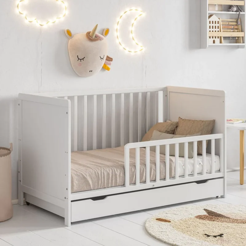 Convertible Baby Bed - 70x140 cm - White